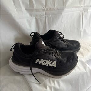 Hoka Women’s Black and White Athletic Shoes